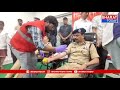 అమరవీరుల సంస్మరణ దినోత్సవం సందర్భంగా హైదరాబాద్‌లోని DGP కార్యాలయంలో తొలిసారిగా రక్తదాన శిబిరం
