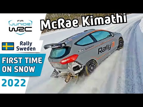 First Time Driving on Snow for McRae Kimathi - WRC Rally Sweden 2022 - FIA Junior WRC