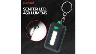 Pratinjau video produk TaffLED Senter LED Model Kunci Mobil COB 450 Lumens - ZK20