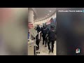 Police clear library at Portland State University, arrest protesters  - 01:11 min - News - Video