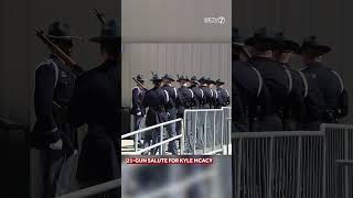 21-gun salute honors fallen Nebraska state trooper Kyle McAcy
