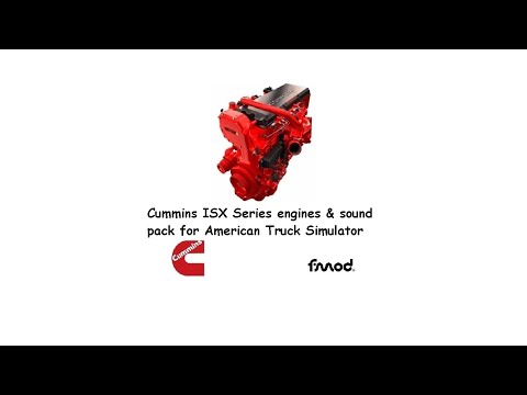 Cummins ISX engines & sounds pack v2.3