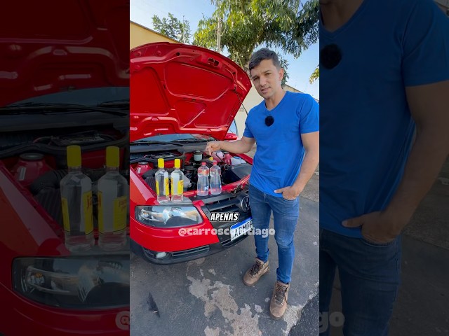 Será que um carro flex funciona com cachaça? Vamos testar #carros #gol #dicas