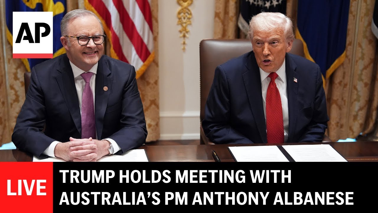 LIVE: Trump holds meeting with Australian Prime Minister Anthony Albanese