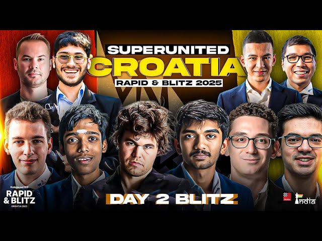 Magnus Carlsen is the Champion! SuperUnited Croatia Blitz 2025 | Day 2 Blitz