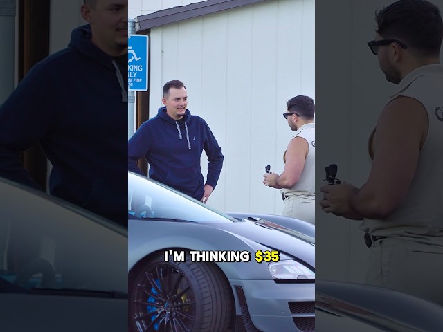 Low balling people on Facebook Marketplace in a $3.4M dollar Bugatti