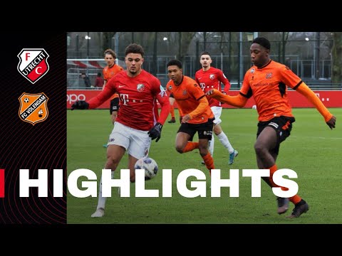 HIGHLIGHTS | Jong FC Utrecht spart met beloftenploeg FC Volendam