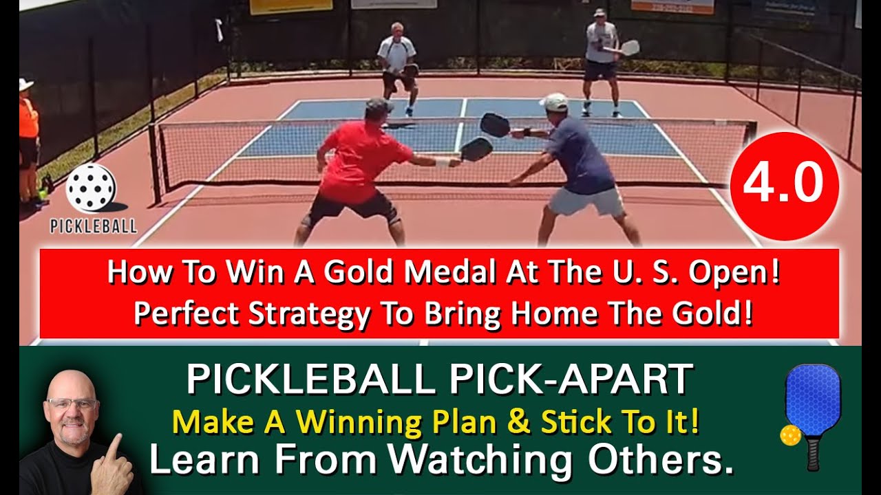 Pickleball Winning Strategy! How One Team Took Home Gold Medals. Learn By Watching Others!