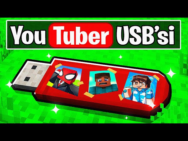 Youtuberların Gizli USB Dünyasını Buldum! 💾 | Minecraft