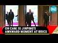 Xi Jinping Stands Awkwardly At BRICS Summit After Security 'Catches' Man Behind Him- Watch