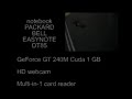 Gaming Notebook Packard Bell EasyNote DT85