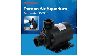 Taffware Pompa Air Aquarium Ikan Submersible Pump Fish Tank 12V 22W - 12V5M - Black - 1
