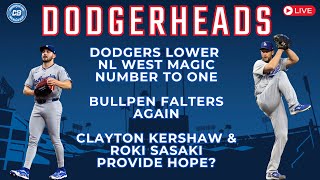 DodgerHeads: Dodgers lower magic number to one, Clayton Kershaw & Roki Sasaki fixing bullpen issues?