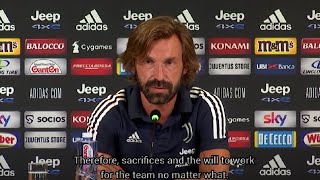 Andrea Pirlo Speaks as Juventus Manager for the First Time!