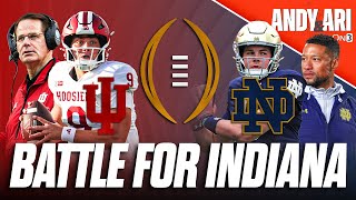 Notre Dame vs Indiana in an IN-STATE Battle in CFP | Fighting Irish hosting Hoosiers in South Bend