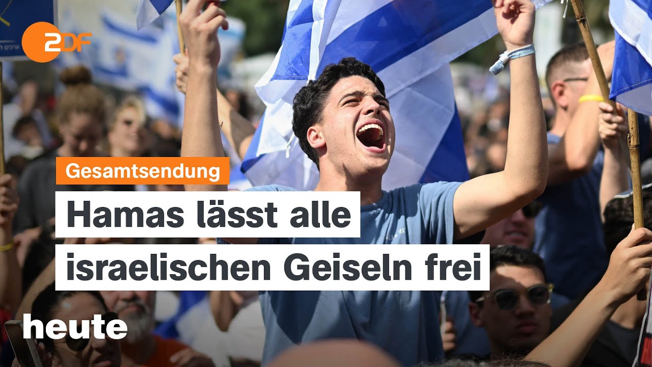 heute 19 Uhr vom 13.10.25 Geiseln freigelassen, Gespräche in Ägypten, Deutscher Buchpreis