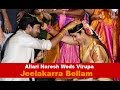 Jeelakarra Bellam ritual @ Allari Naresh-Virupa Wedding