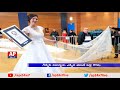 Watch: World's longest wedding DRESS that covers Everest Mountain