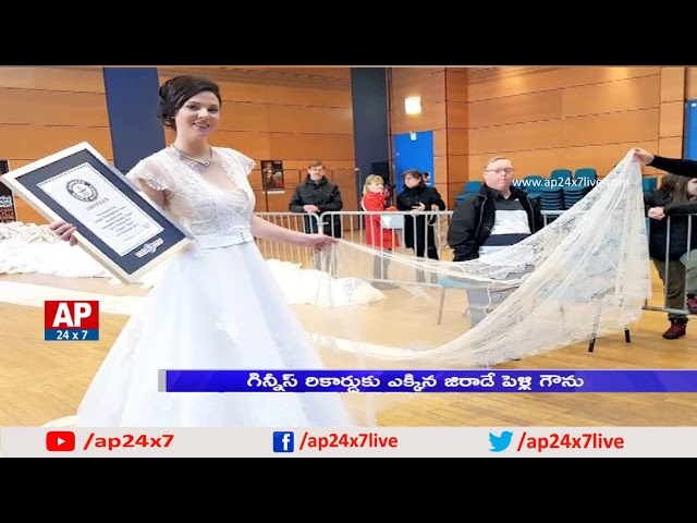 Watch World S Longest Wedding Dress That Covers Everest M