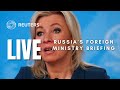 LIVE: Russian foreign ministry spokesperson holds weekly briefing