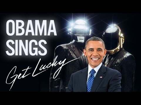 Barack Obama Singing Get Lucky by Daft Punk (ft. Pharrell)