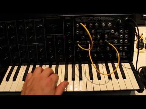 Switched On Demo: Korg MS-20 Mini at NAMM 2013 (Direct Audio Recording)