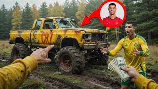 FIRST Start of RONALDO'S Abandoned MONSTER TRUCK | POV Test Driving Forgotten CR7 Monster Truck