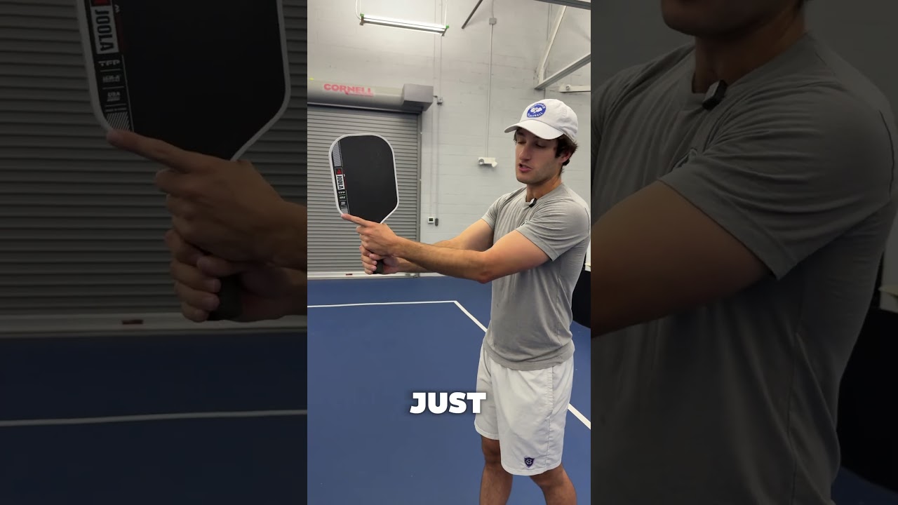 Follow these simple tips to MASTER the two handed backhand volley 🙌.....#shorts #pickleball