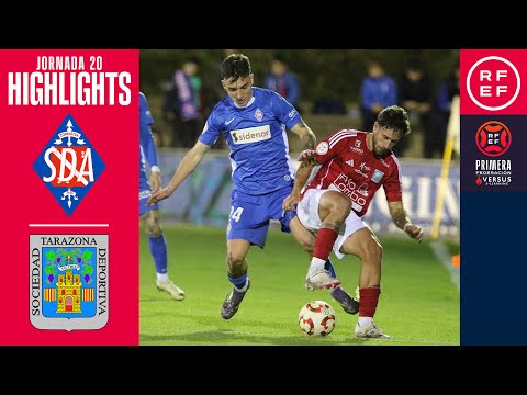 (RESUMEN Y GOLES) SD Amorebieta 2-2 SD Tarazona / J20 - 1ª RFEF / Fuente: YouTube Real Federación Española de Fútbol