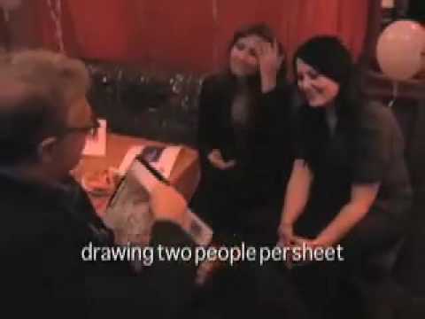 Caricatures at Parties - one minute movie - YouTube