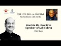 Lok Sabha Speaker Om Birla’s Address at 11th LM Singhvi Lecture on Human Dignity