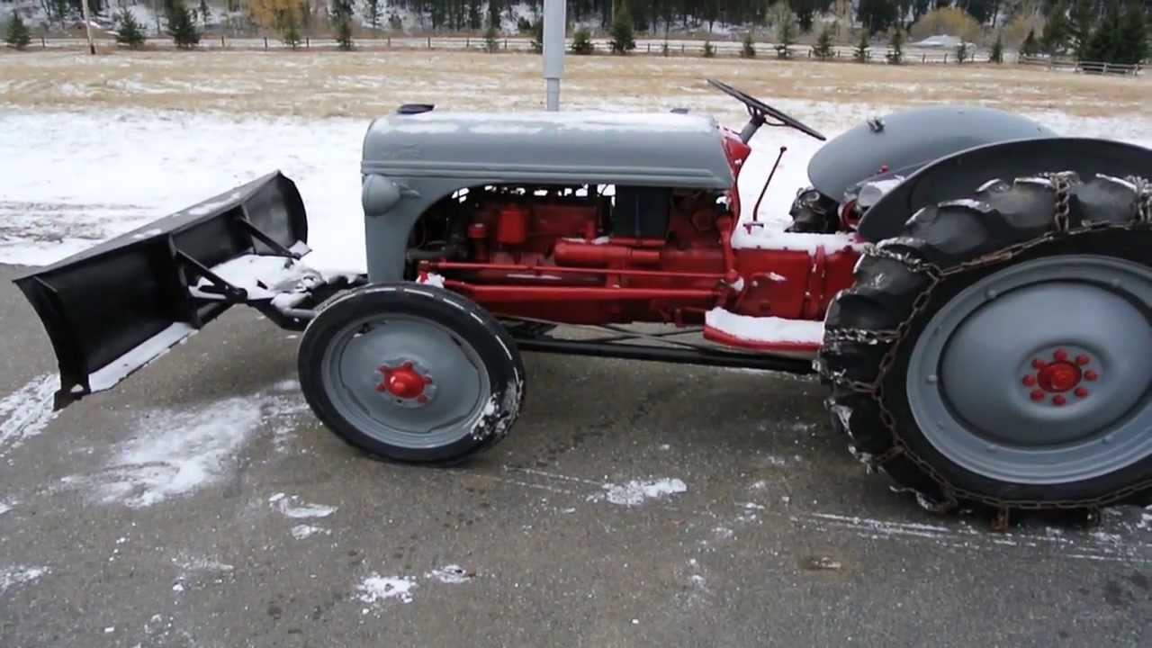 Ford 600 tractor snow plow #2