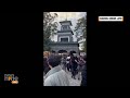 Exclusive Footage of Japan Earthquake: Crowds Watch Japanese Shrine Shake During Powerful Quake |  - 01:10 min - News - Video