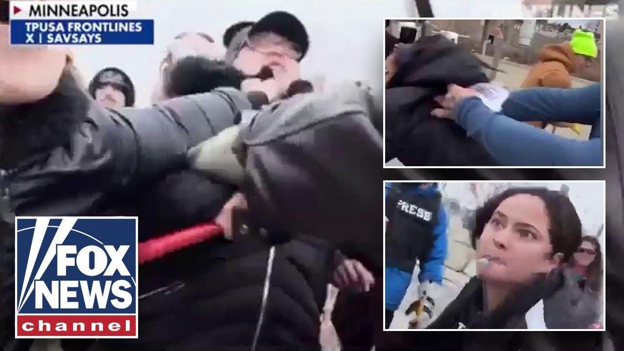 WATCH: Turning Point reporter VICIOUSLY attacked at anti-ICE protest