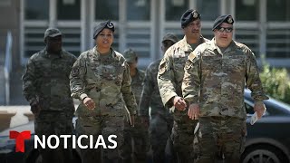 Ya patrullan Washington D.C. los primeros militares enviados por Trump | Noticias Telemundo