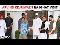 Arvind Kejriwal Latest news | Arvind Kejriwal Visits Rajghat Before Surrendering At Tihar Jail