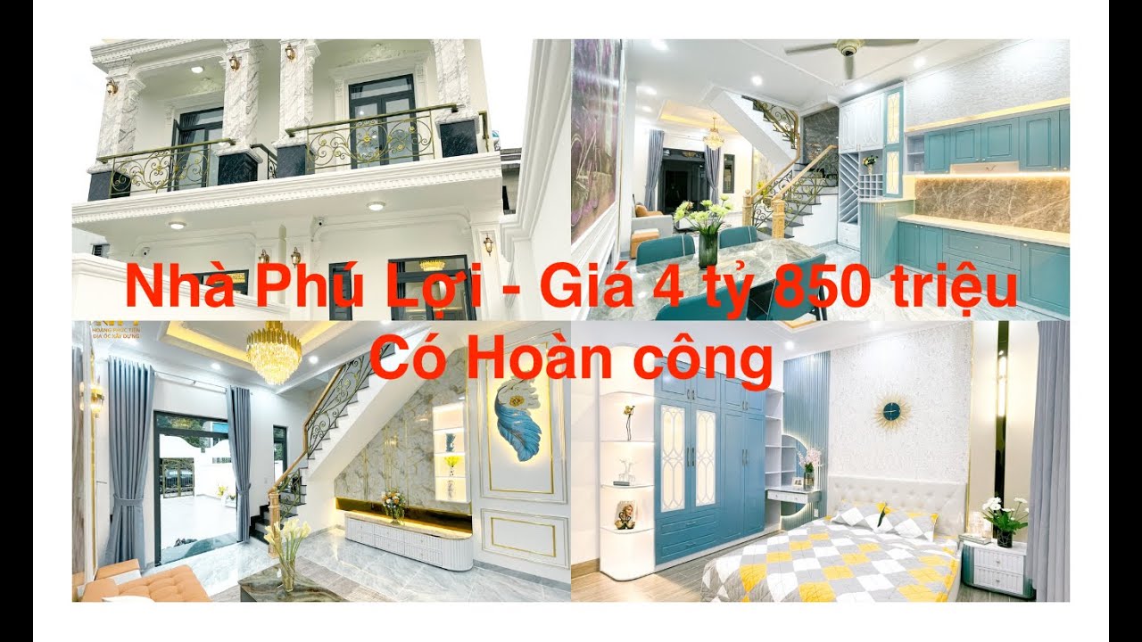 Bán nhà phường Phú Lợi - Thủ Dầu Một, nhà tân cổ điển nội thất đẹp, nhà có hoàn công video