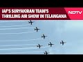 Indian Airforce Parade 2024 | IAFs Suryakiran Teams Thrilling Air Show In Telangana