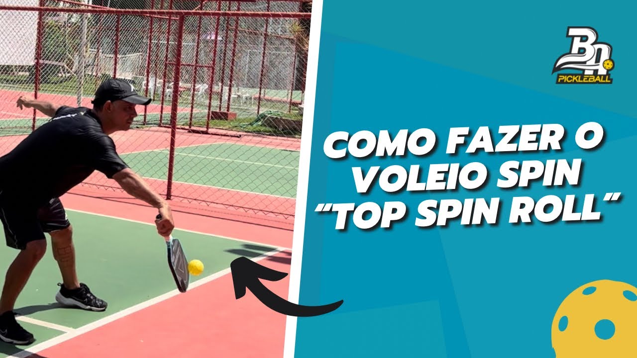 Pickleball - Como fazer o voleio com Spin “Top Spin Roll” #pickleball #sports #tennis