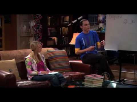 Sheldon teaches Penny physics
