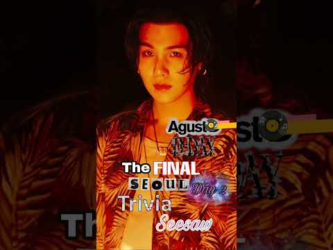 BTS #Trivia: Seesaw D-Day Seoul The Final D2 #agustd #suga #yoongi 🔥🔥 #shorts