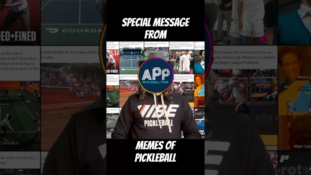 Anonymous Message From Memes of Pickleball