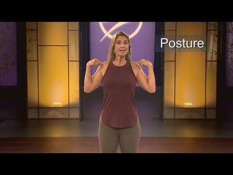 screenshot of youtube video titled Good Posture | Yoga Minutes