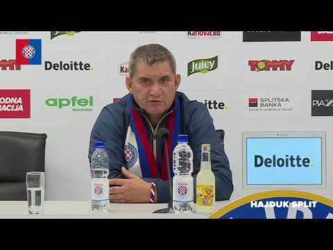 Coach Pušnik after a win over Lokomotiva