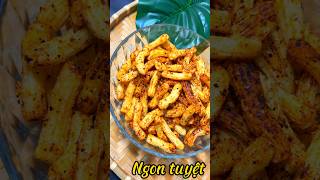 Nhà có nui cùng mình làm món nui chiên giòn sốt bơ tỏi #nuichiengionsotbotoi#nui#mónngonntb#trening