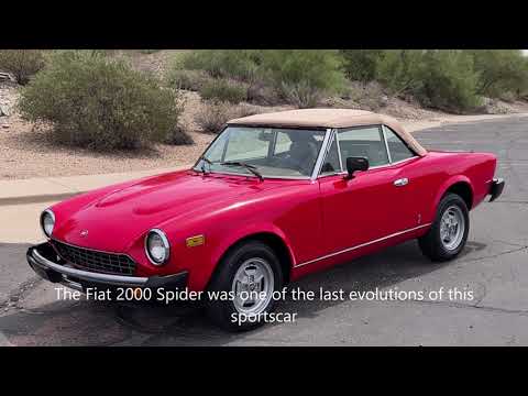 video 1981 Fiat Spider 2000