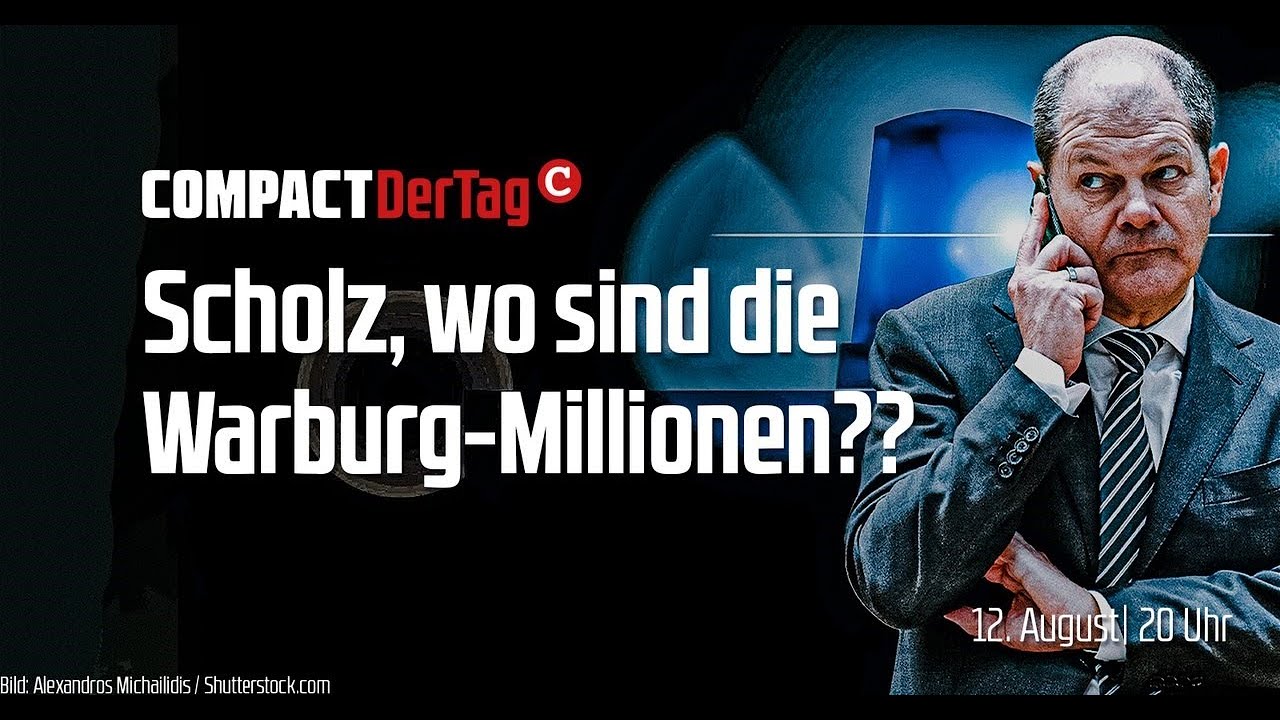 Scholz, wo sind die Warburg-Millionen??