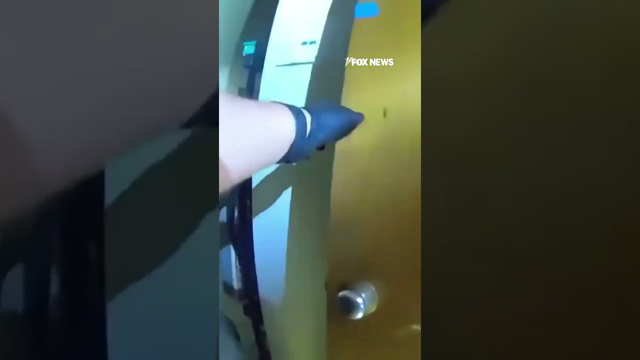 Man fires FLAMETHROWER at police during eviction #shorts