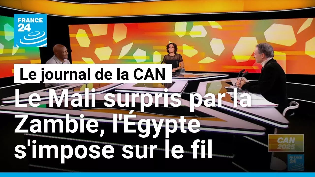 CAN 2025 : le Mali surpris par la Zambie, l'Égypte s'impose sur le fil face au Zimbabwe