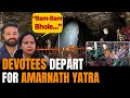 Amarnath Yatra: Devotees depart for holy cave from Nunwan base camp in JandK’ Anantnag | News9